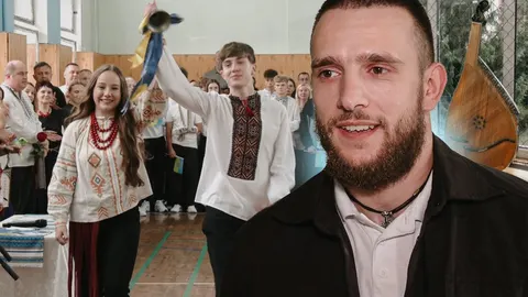 Боєць «Ахіллес» привіз у рівненський ліцей бандуру, знайдену на руїнах